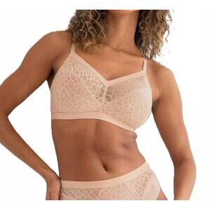 NEW POUR MOI geo sculpt full bust non-wired bra in toffee